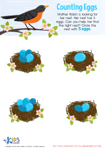 Counting Eggs Worksheet